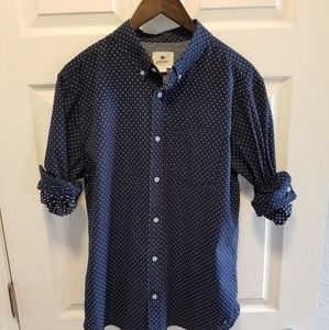 Sperry dobby print long sleeve shirt